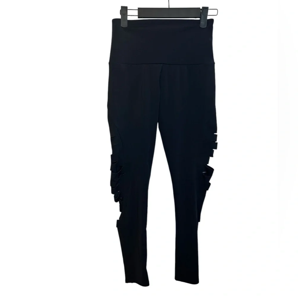 Onzie Flow Black Slashed Harley Leggings